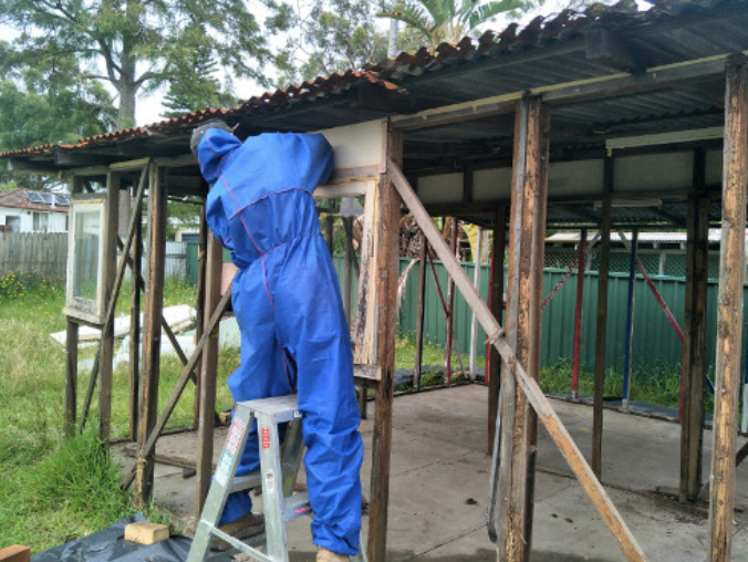 Demolition in progress by an experienced professional